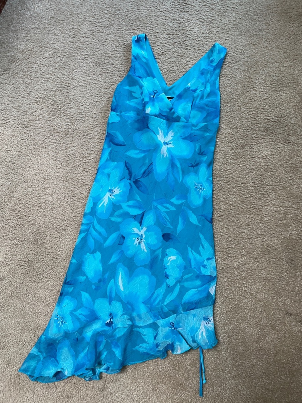 Vintage Blue Floral dress